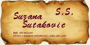 Suzana Šutaković vizit kartica